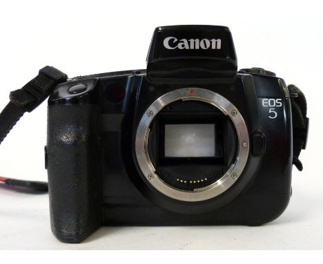 Canon EOS 5 film camera body plus strap