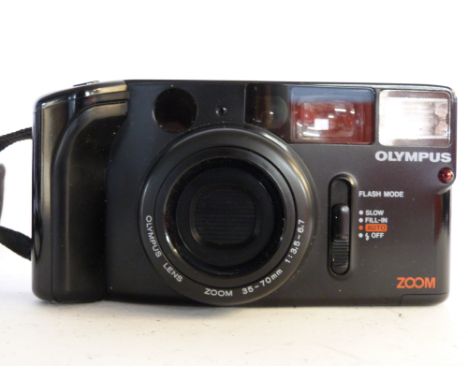 Olympus AZ-1 zoom film camera plus case and manual