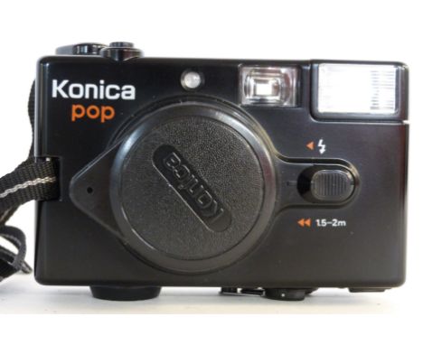 Konica Pop film camera with 36mm lens and case and manual