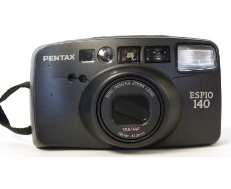 Pentax Espio 140 film camera and case