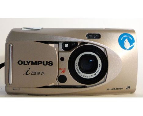 Olympus IZoom 75 film camera plus manual and case