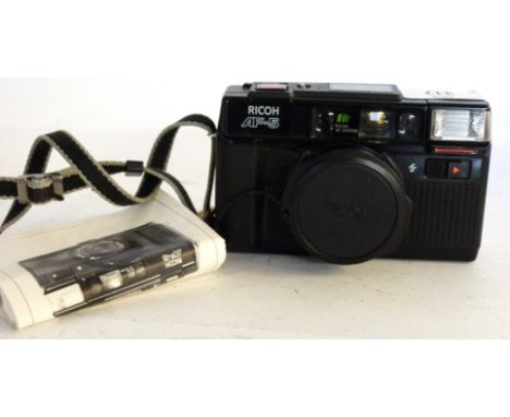 Ricoh AF-5 film camera with 38mm lens and manual