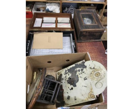 Various clock parts etc.