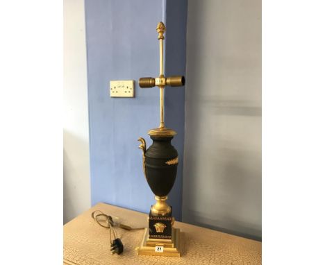 A pair of modern Versace table lamp bases, 88cm height