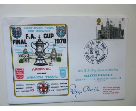 1978 IPSWICH TOWN FA CUP WINNERS LTD EDITION POSTAL COVER AUTOGRAPHED BY ROGER OSBORNE
Only 250 issued