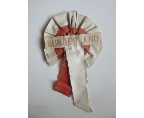 SUNDERLAND - 1937 FA CUP FINAL ROSETTE