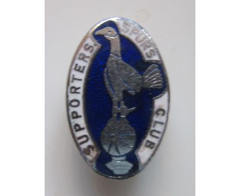 TOTTENHAM VINTAGE SUPPORTERS CLUB BADGE
Stamped Simpsons London Ltd