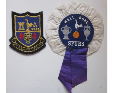 TOTTENHAM - VINTAGE ROSETTE &amp; BLAZER BADGE
&nbsp;