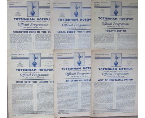 TOTTENHAM - COLLECTION OF HOMES FROM THE 1960-61 DOUBLE SEASON X 13
Mixed condition mostly usual faults folds ect&nbsp;