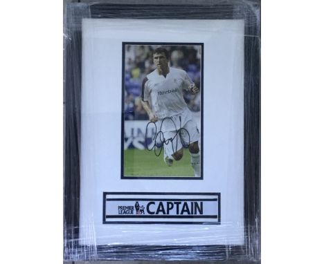 BOLTON - GARY SPEED HAND SIGNED PHOTO &amp; CAPTAINS ARMBAND BOTH FRAMED
Gary Speed signed photo whilst playing for Bolton Wa