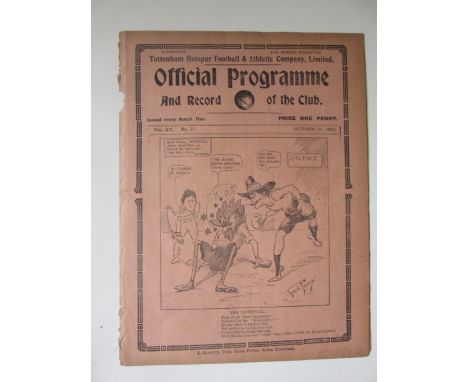 1922-23 TOTTENHAM V WEST BROMWICH ALBION
From bound volume so amall chipping to spine