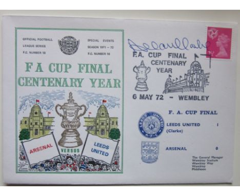 LEEDS 1972 FA CUP WINNERS LTD EDITION POSTAL COVER AUTOGRAPHED BY ALLAN CLARKE
&nbsp;