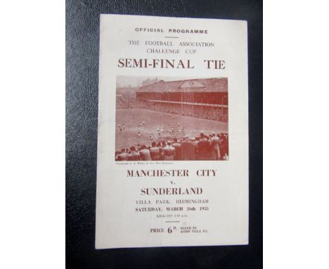 1955 FA CUP SEMI-FINAL MANCHESTER CITY V SUNDERLAND AT VILLA PARK
Folds