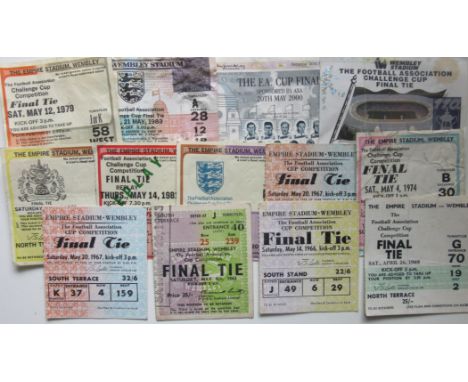 COLLECTION OF FA CUP FINAL TICKETS X 14
1963, 1966, 1967 x 2, 1969, 1970, 1974, 1979, 1981, 1981 ( Replay ), 1982, 1983 1991 