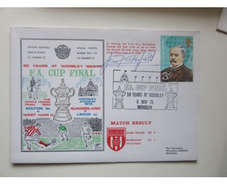 SUNDERLAND 1973 FA CUP WINNERS LTD EDITION POSTAL COVER AUTOGRAPHED BY IAN PORTERFIELD
Only 250 issued