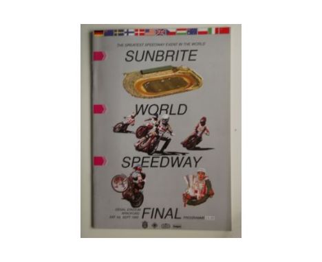 1990 WORLD CHAMPIONSHIP FINAL AT BRADFORD PROGRAMME + TICKET
Results completed
Fold to corner of ticket
