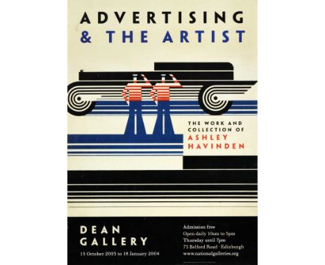 Original exhibition advertising poster for Advertising and The Artist the work and collection of Ashley Havinden (1903-1973) 
