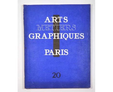 Original vintage magazine Arts et Metiers Graphiques No 20 from 15 November 1930, a luxury French bimonthly graphic art and p