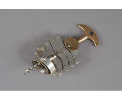 Decorative gilt bronze handle corkscrew – 'tire bouchon' France circa 1880.