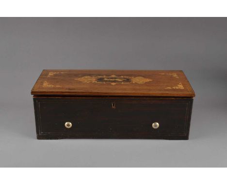 Cylinder musical Box,  a key-wind musical box by Nicole Freres, No. 35364, playing twelve airs (wo-per-turn), in case with en