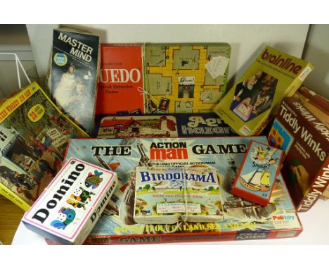 A quantity of boxed games: Palitoy Action Man Game; Vic-Toy Master Mind; Ford Agri-Hazards and others