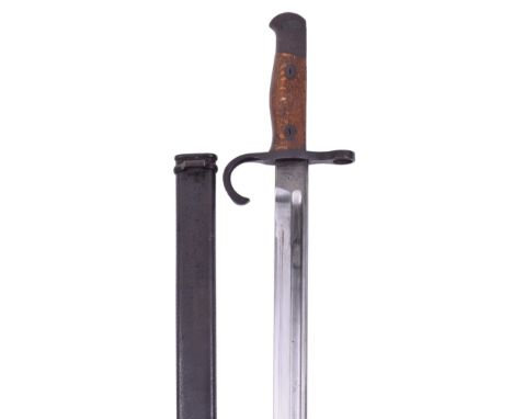 British Regimentally Marked Japanese Arisaka Bayonet, fine example of a contract Arisaka bayonet regimentally marked to the t