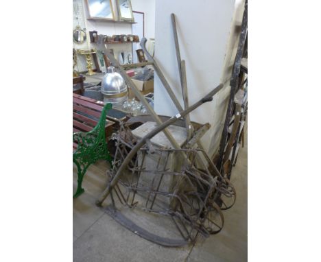 Assorted agricultural tools, etc.