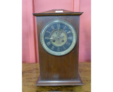 A 19th Century French mahogany mantel clock