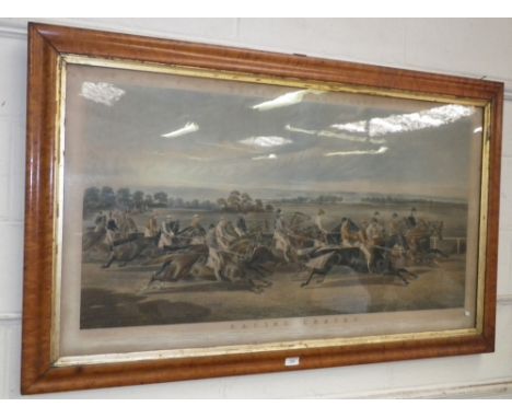 Charles Hunt, after A F Prades: 'Racing Cracks', a large 19th century racing lithograph, published 1854 by J Moore