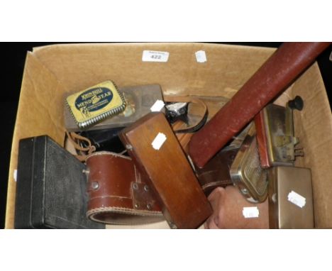 An Ensign Ful-Vue Camera, a Bushnells Improved Planimeter in case together with a collection of varied instruments, vintage t