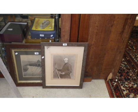 A photograph of a 19th century gentleman, thought to be H E Buckley, a surveyor in Yorkshire, original owner of lots 385-394 