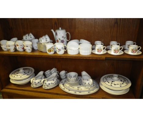 A quantity of Royal Worcester Astley design coffee wares, a set of six Royal Worcester coffee cans and a quantity of Royal Do