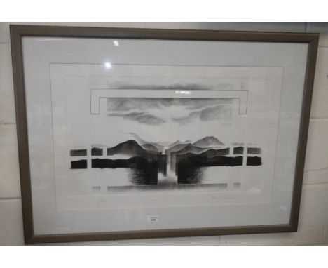 Ann Christopher, RA, (born 1947): 'Split Hill', lithograph, circa 1980, no. 9/35