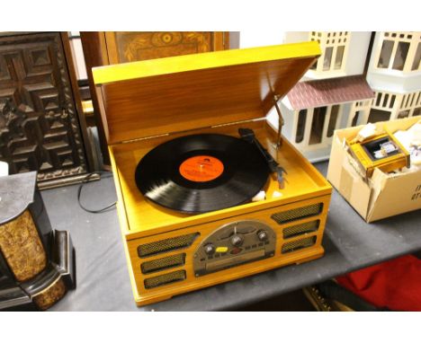 A retro style radio gramophone