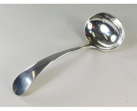 SILVER LADLE. A silver OE pattern sauce ladle. Chester 1910.