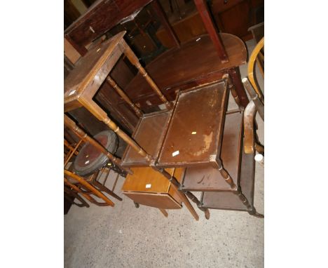 table, trolley and drop leaf table