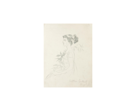 Cecil Beaton (British, 1904-1980)Kathleen Countess of Drogheda titled 'Kathleen Countess of/Drogheda' (lower right)&nbsp;pen 