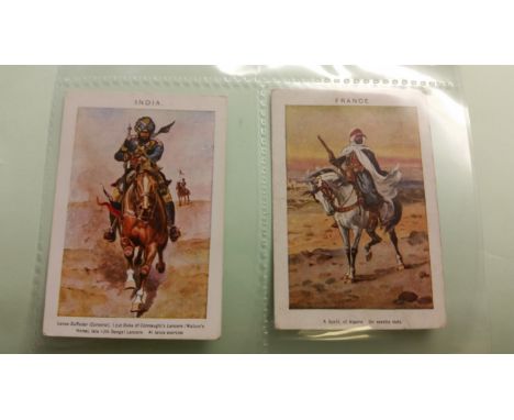 MILITARY, part sets, inc. Ogdens, Soldiers of the King (13), Infantry Training 10), Players Life on Board (26)Mitchell Arms &
