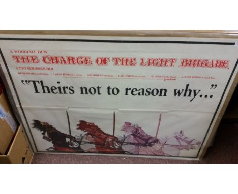 CINEMA, film posters showing Trevor Howard, Vanessa Redgrave &amp; John Gielgud in The Charge of the Light Brigade, 30 X 40, 