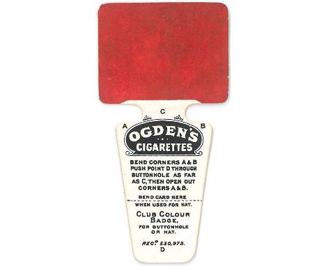 OGDENS, Football Club Badges (shaped), Manchester United, Plymouth RFC &amp; Tottenham Hotspur  etc., VG, 3