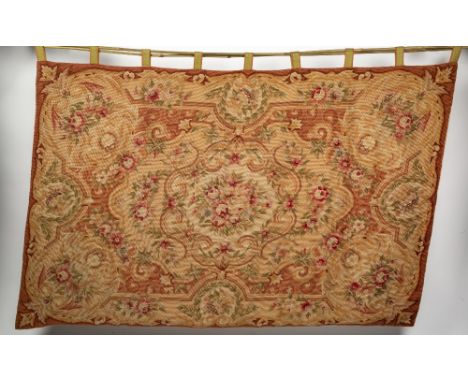 AN AUBUSSON STYLE TAPESTRY PANEL 175cm x 117cm Condition: in good condition 