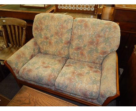 ERCOL TYPE 2 SEATER SETTEE  (please check important sale information regarding sale room clearance)