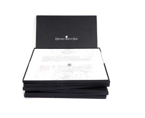 Doctor Who DepARTment Six: six limited edition mounted prints in presentation boxes, unopened in decorated tissue paper and c
