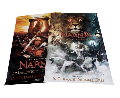 An assortment of movie posters, including: two movie posters for The Chronicles of Narnia: The Lion, The Witch and The Wardro