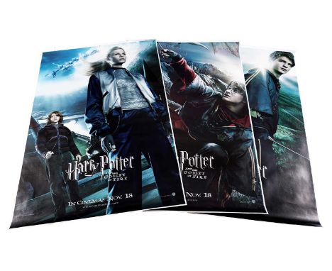 A set of three movie posters for Harry Potter and the Goblet of Fire, each 180 x 120cms, unframed.