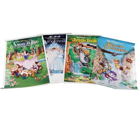 A collection of Disney movie posters, comprising: a Walt Disney’s Classic Cinderella movie poster, first time in Dolby Stereo