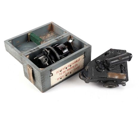 An Air Ministry Astro compass MkII Ref. 6A/1174, in fitted case; and an air ministry bubble sextant MkIX, unboxed. (2)