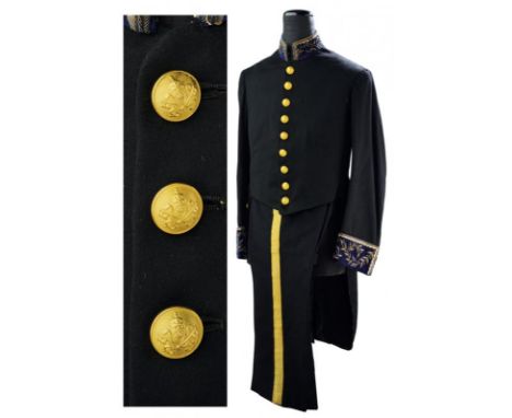 dating: First half of the 20th Century provenance: State of the Vatican City, Dark cloth with collar and cuffs covered with b