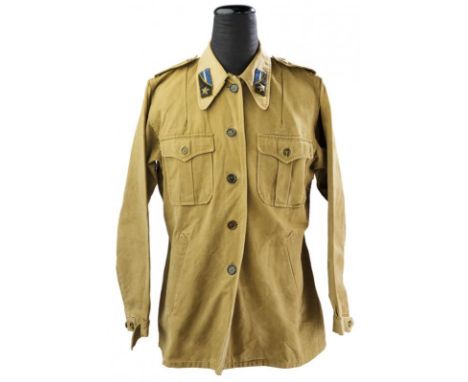 dating: Second quarter of the 20th Century provenance: Italy, Made of light yellow fabric. With signs of use and time, yet ap