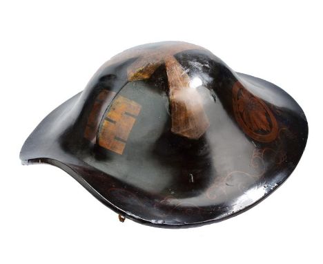 dating: Period (1603-1867) provenance: Japan, Light structure (wooden?) Black lacquered outside (finishing with small lacking